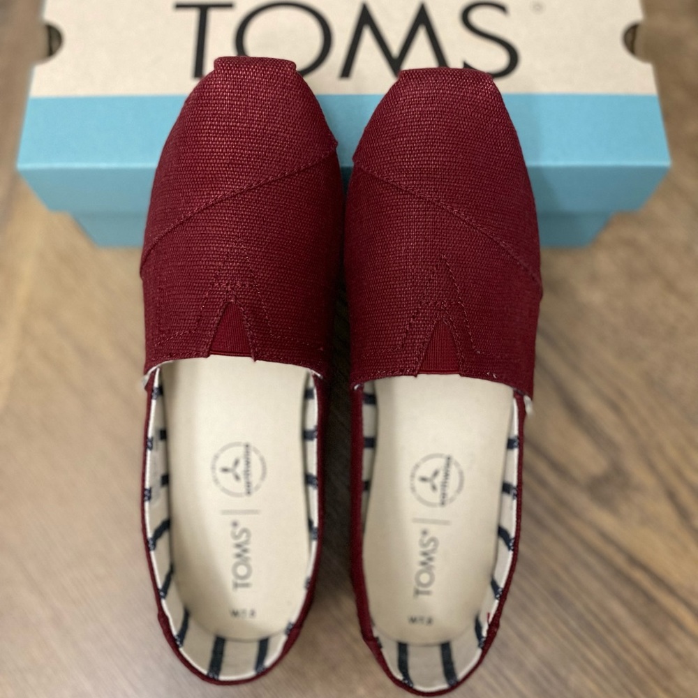 Alphargata Heritage Canvas TOMS in Black Cherry